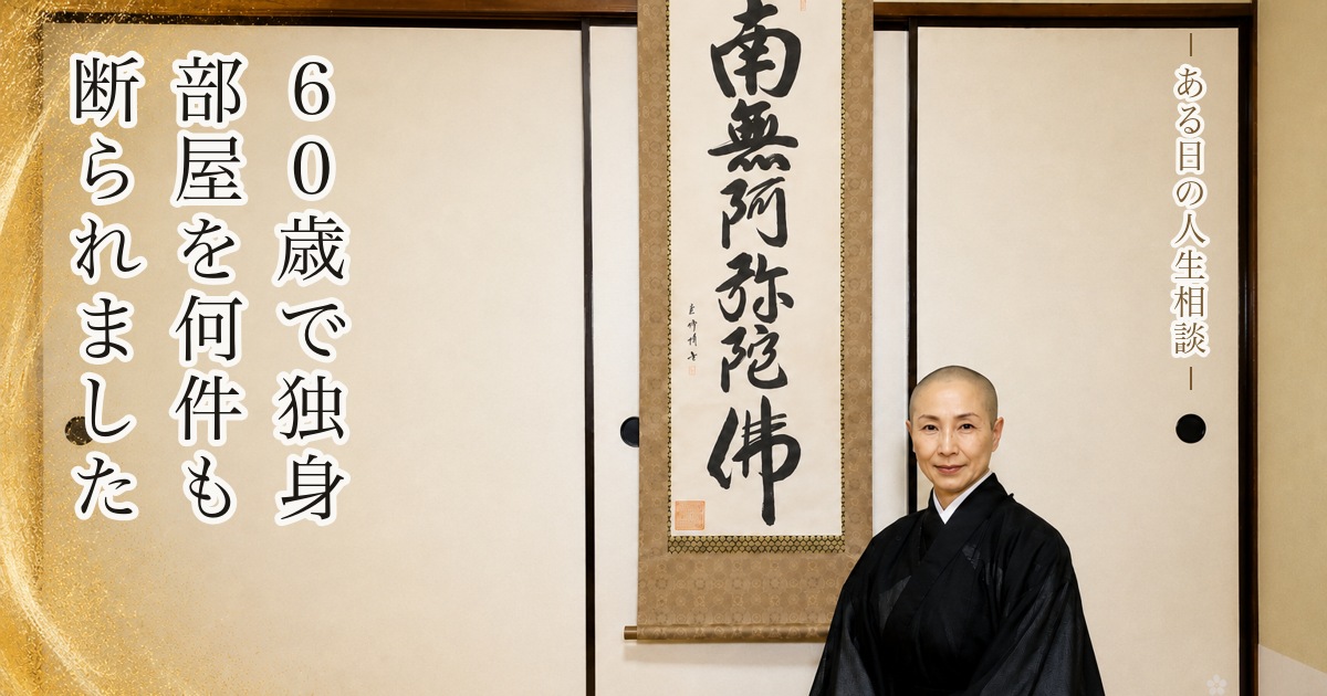 60歳、部屋を何件も断られた――借りられないことと、あなたの価値は別のこと